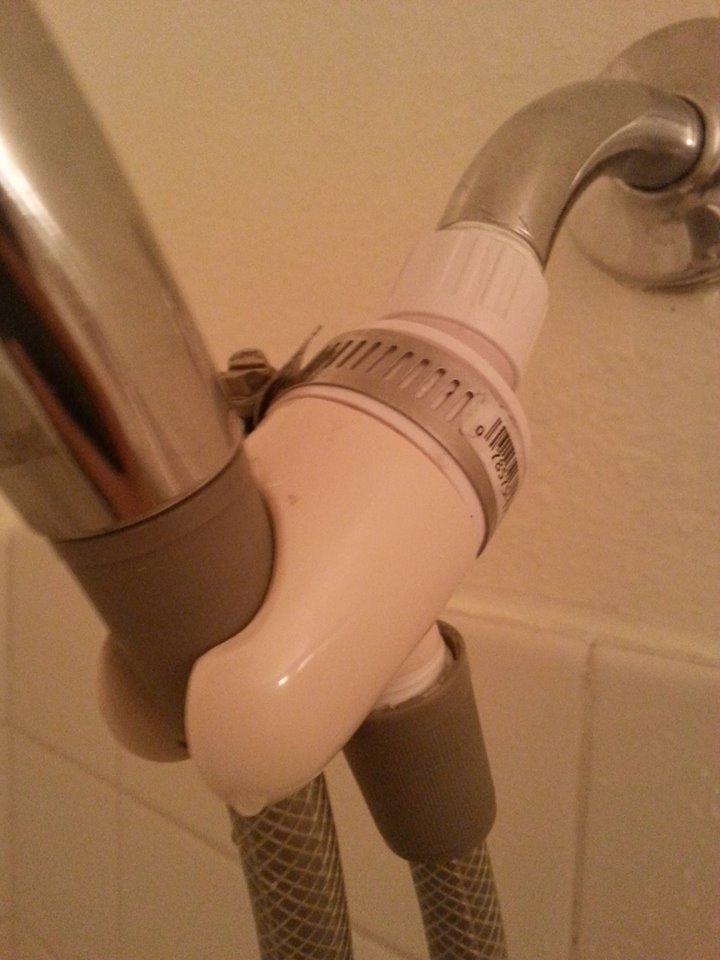 Fixing a cracked showerhead